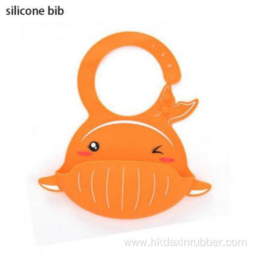 Baby Feeding Bib Cartoon Whale Silicone Bib